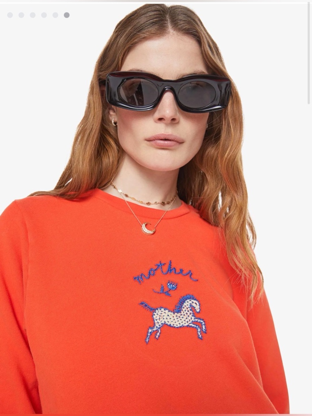 MOTHER The Camper Lil’ Pony Sweatshirt Size Large